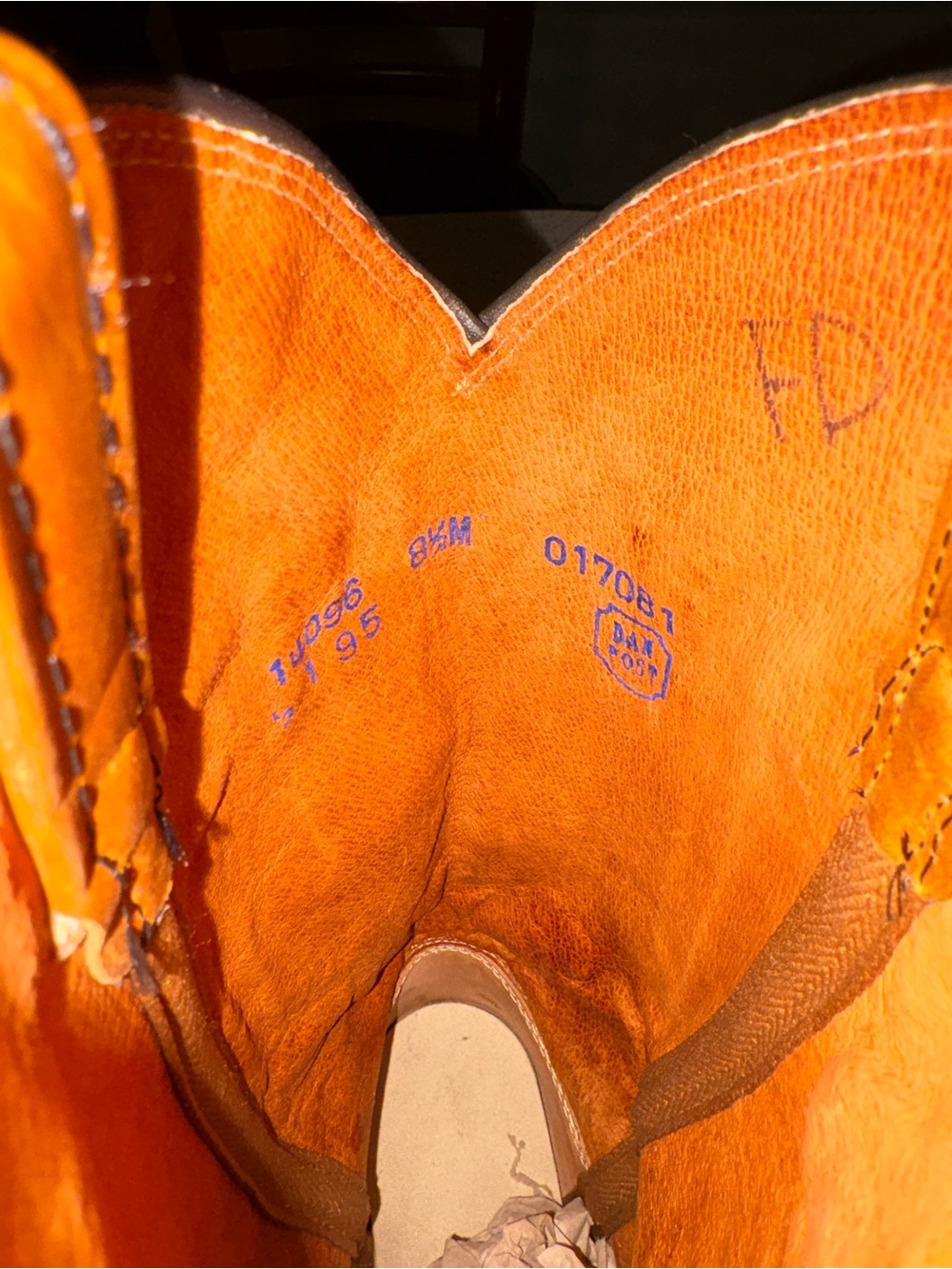 Dan Post Orange Leather Women’s Boots